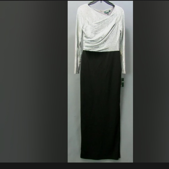 NWT Lauren Ralph Lauren Metallic two tone shimmer - Picture 6 of 11